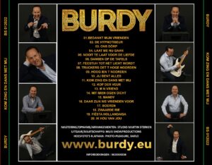 CD hoes Burdy - Kom zing en dans met mij achterzijde